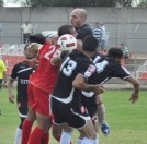 מהומה בסיום המשחק אחווה חיפה – ביר אלמכסור