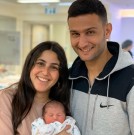 נולדה במחצית: התינוקת הראשונה לשנת 2020 בשערי צדק היא נצר למשפחת כדורגלנים