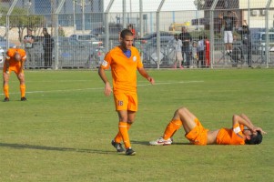 היו קרובים לנקודת חוץ. שחקני נחלת יהודה המומים (שי מוגילבסקי)