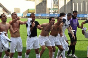 בודדים בצמרת. שחקני ירושלים שמחים (רועי אלחנני)