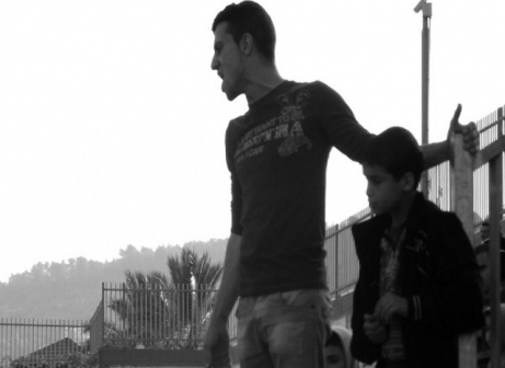 אחת התמונות האחרונות של שחאדה במגרשים (אייל אורן)