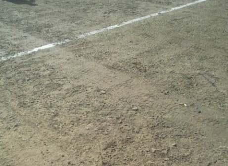 המשחק בוטל. המגרש בסירקין היום (לירן דורף)