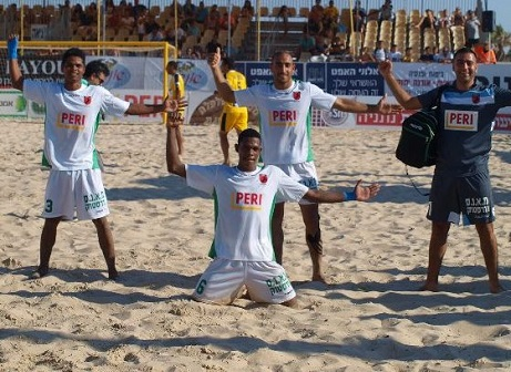 שחקני כפר כאסם חוגגים מקום ראשון