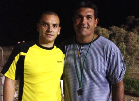 המאמן עם העוזר החדש. כהן וסבג