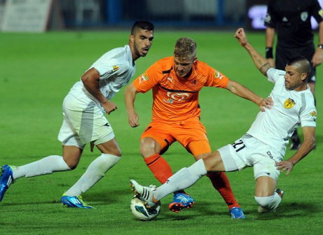 בדרך ליפו. ברסקי במדי בני יהודה (צילום: וואלה ספורט)