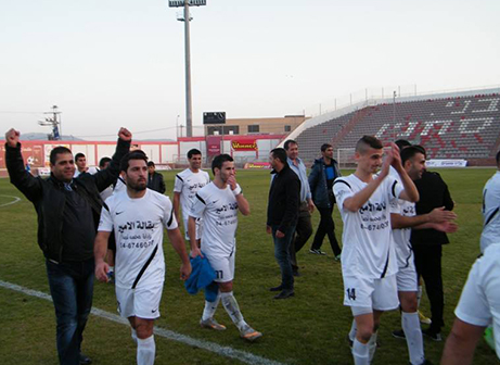 שחקני עראבה, יכולים לחייך סוף סוף (צילום: חג'ג' רחאל)