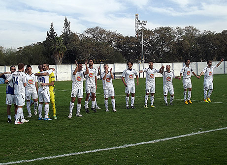 שחקני יפו חוגגים (צילום: אייל אורן)