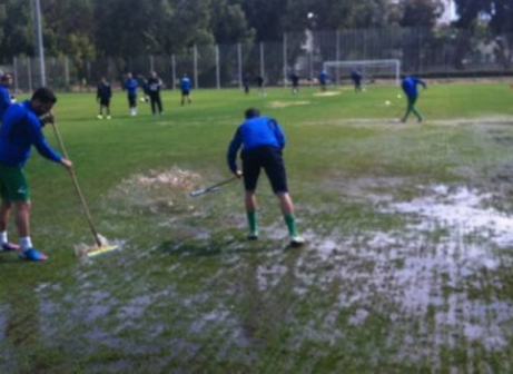 ישראל 2014. עובדים במגרש בסירקין