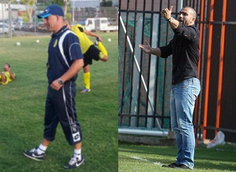 פיני בלילי יחד עם פרדי צרפתי. הצוות המקצועי החדש