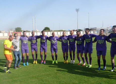 ניצחון היסטורי בליגה ב'. שחקני יניב חולון (אלי שמואלי)