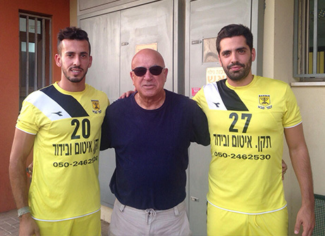 ויטלי גנון ועומרי נווה יחד עם אלברט זנפט