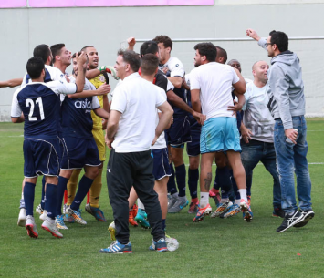 שחקני חדרה בסיום המשחק (קובי פורטל)