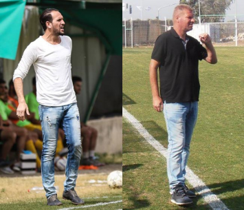 שני המאמנים. אילוז (משמאל) ודה צ'וקרל (וואסים מוואסי ודור היקה)