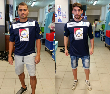 שחקני הרכש החדשים של עכו. רינשטיין (מימין) ולבאבידי