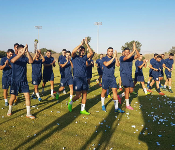 שחקני בית שאן באימון הפתיחה