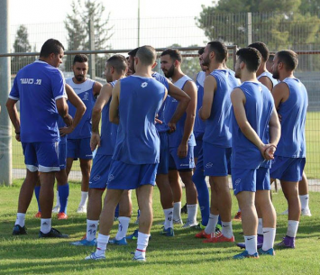 שחקני גלבוע באימון הפתיחה (עודד חסין)