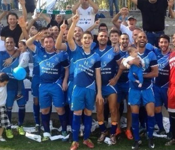 אירוע חמור כבר במשחק הראשון. שחקני שמשון ברגע שמח יותר