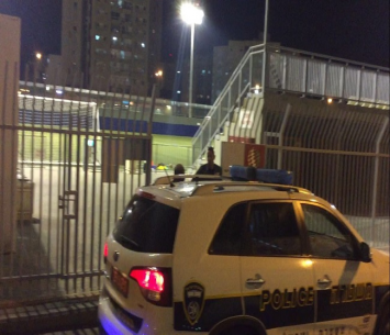 המשטרה הגיעה לסגור את האימון. אשקלון