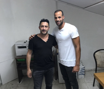 שוערה החדש של קריית גת יחד עם בן לולו