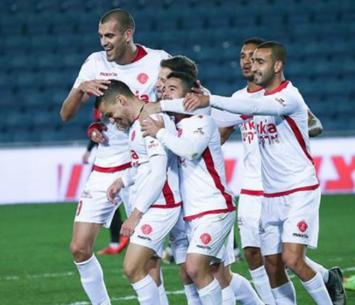 שחקני הפועל חוגגים (ערוץ הספורט)