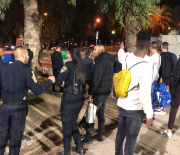 אוהדי אשדוד והמשטרה בסיום