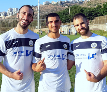 שלושת הכובשים של נווה שאנן (צילום: אדיר יזירף/ דורות מכבי נווה שאנן אלדד)