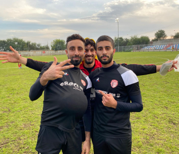 כובשי השער למגדל. בורה וכהן (צילום: הפועל מגדל העמק)