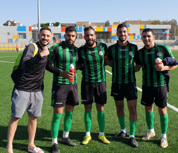 הכובשים לעוספייה (צילום: דוברות מכבי עוספייה)