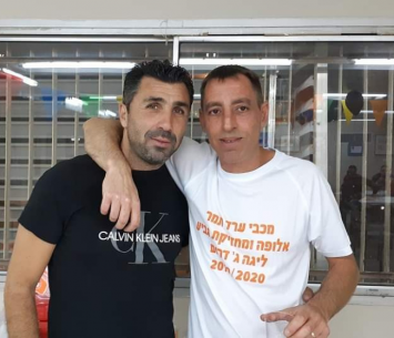 אדם קולינס ורמי ג'ורנו מאמן מכבי ערד תמר