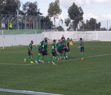 שמחה אחרי אחד השערים. שחקני עוספיה (צילום: דוברות המעודון)