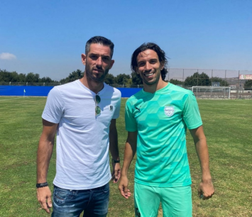 יובל שבתאי (מימין) יחד עם המאמן שלו לירון יגר