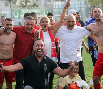 סירוטקין וסלאמה חוגגים עלייה (לירן דורף)