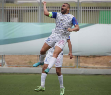 ערן לוי חוגג את השער (בן מלניק)