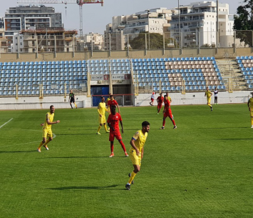 משחק שלא התעלה לרמה גבוהה. שחקני הקבוצות במשחק (שרון יונתן)