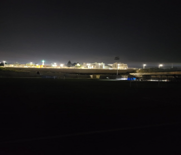 התקלה ששיבשה את המשחק. המגרש בג'ת לפני תחילת המשחק