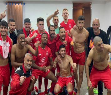 שמחה גדולה בסיום. שחקני לוד (הפועל לוד)