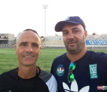 אתגר חדש על הפרק. מוטי עטר (משמאל) לצידו של אריאל גולד - יו