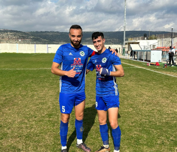 שני הכובשים לכפר כנא: נסאר (מימין) ועבאס (דוניא גנטוס)