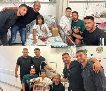 ביקור הילדים הפצועים ממג'דל שמס (מדיה בני ממבע הגולן)