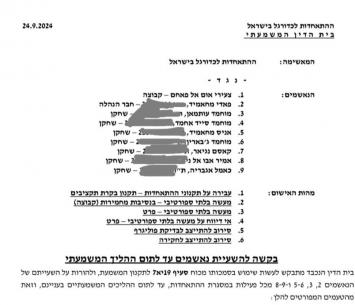 כתב האישום שהוגש