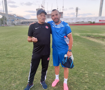 קרמו ועופרי באימון פתיחת העונה (אלון יהודיוף)