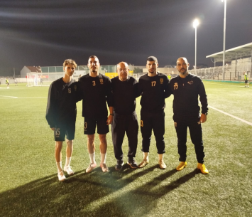 מימין לשמאל: אסולין, רביע, זנפט, מחאג'נה וסלומון (באדיבות הקבוצה)