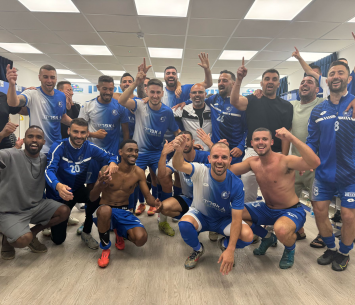 שמחה גדולה. שחקני אשקלון (באדיבות המועדון)