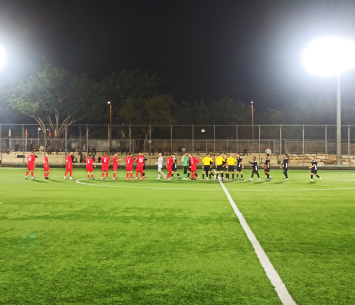 שתי הקבוצות לפני הפתיחה (אלון יהודיוף)