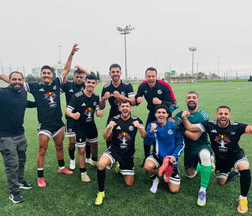 שחקני נוג'ידאת בסיום המשחק