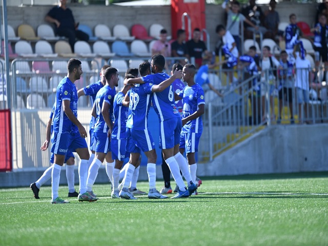 הגבירו קצב במחצית השניה. שחקני קרית ים (עדי דטליס)