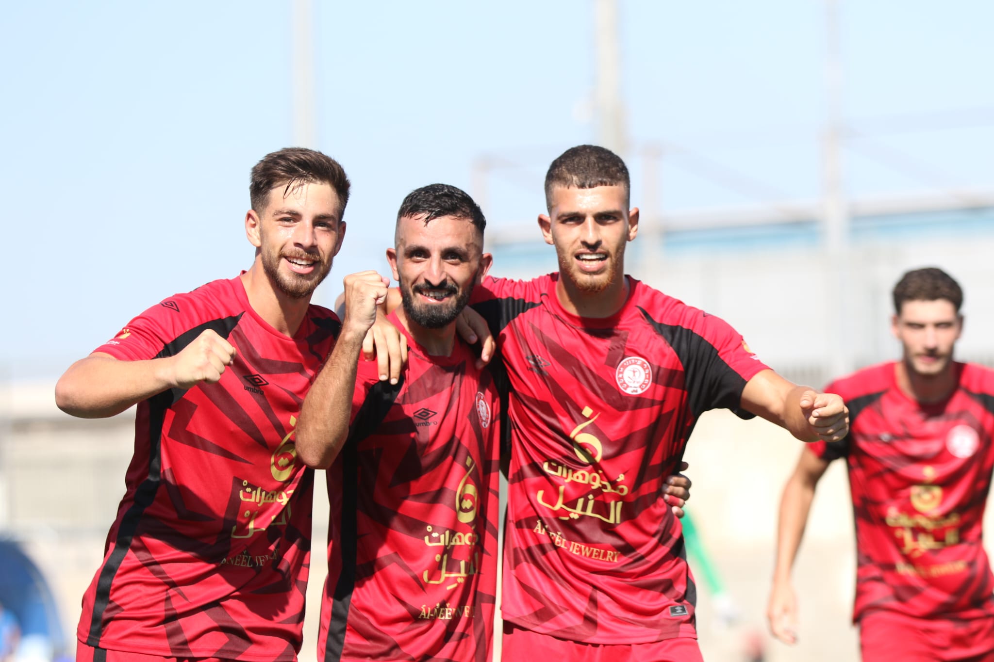 שחקני באקה חוגגים (וויסאם מואסי)