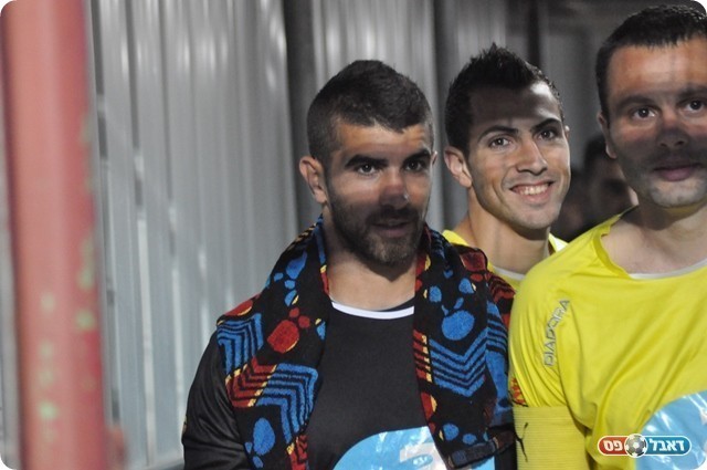 בין המאושרים בבקרה. שבאט (צילום: מוחמד חאדר אניס)