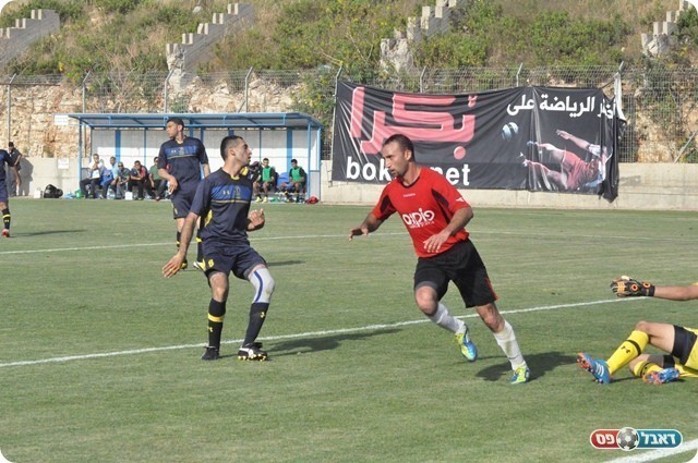 המחצית השנייה לא בישרה על שינוי. אחמד מבשל לעבודי (צילום: חאדר אניס)