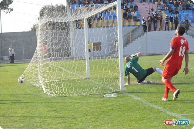 הגיע כטריילר. שמש נכנע לכדור של חלבי (צילום: מוחמד חאדר אניס)